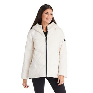 Koolaburra by UGG Reversible Hooded Puffer Sherpa Jacket Size Large NWT